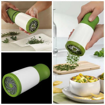 Parsley Spice Mincer Stainless Steel Manual Herb Mill Vegetable Grinder Chopper