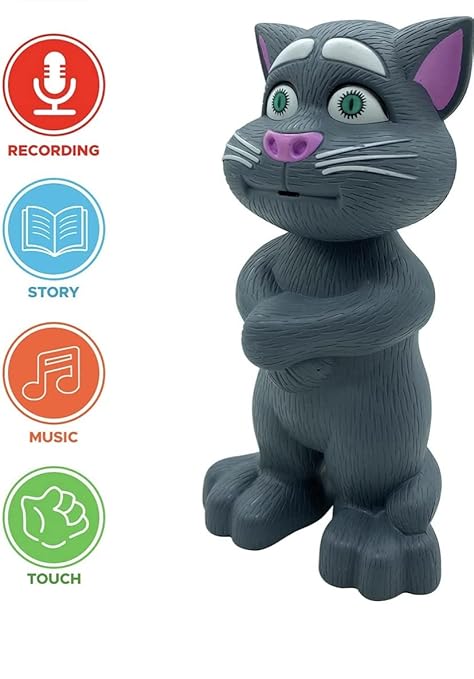 Interactive Talking Tom Toy with Music for Kids