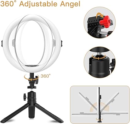 Aureday 14'' Selfie Ring Light with 62'' Tripod Stand and Phone Holder