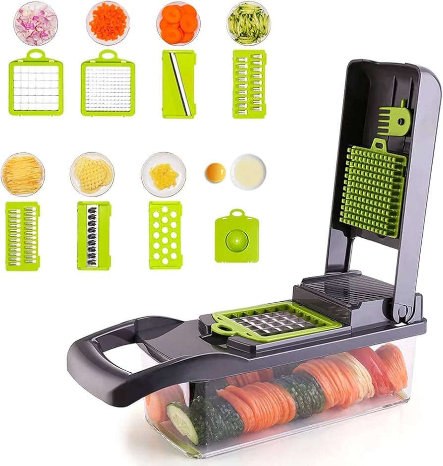 MULTIFUNCTIONAL VEGETABLE ONION CHOPPER WITH CONTAINER